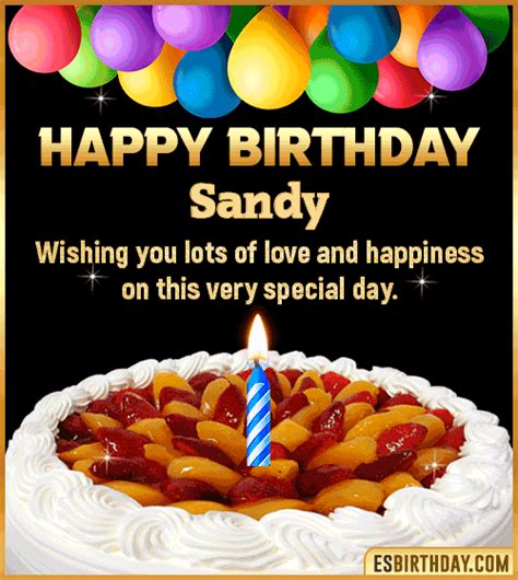 happy birthday sandy gif|animated happy birthday messages.